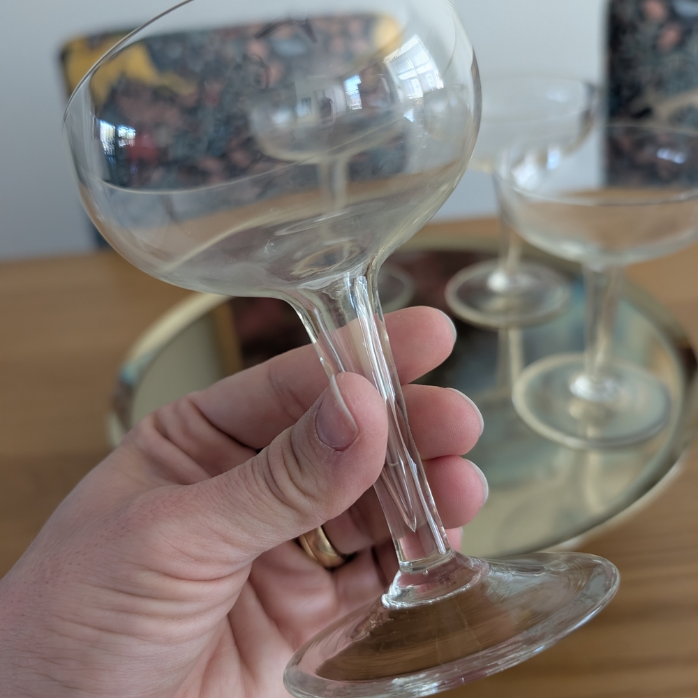 MCM Hollow stem Coupe Cocktail Glass - Set of 8